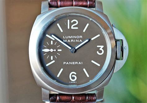 Panerai PAM 118 Luminor Marina Titanium Tobacco 